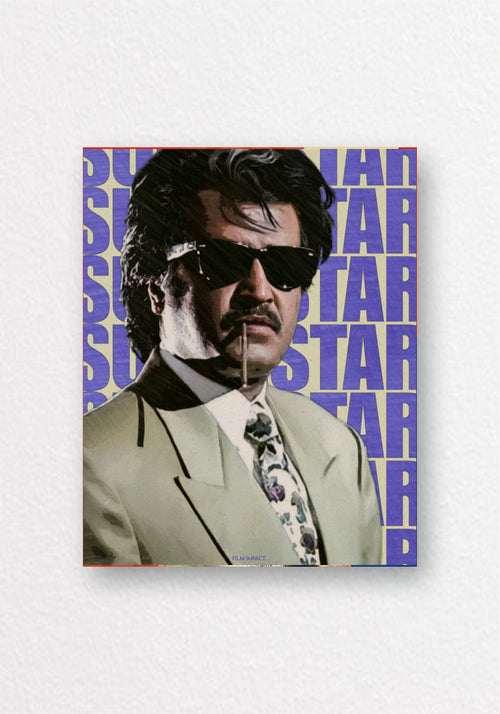 Super Star Rajni Bold Poster | Tamil Cinema Wall Art