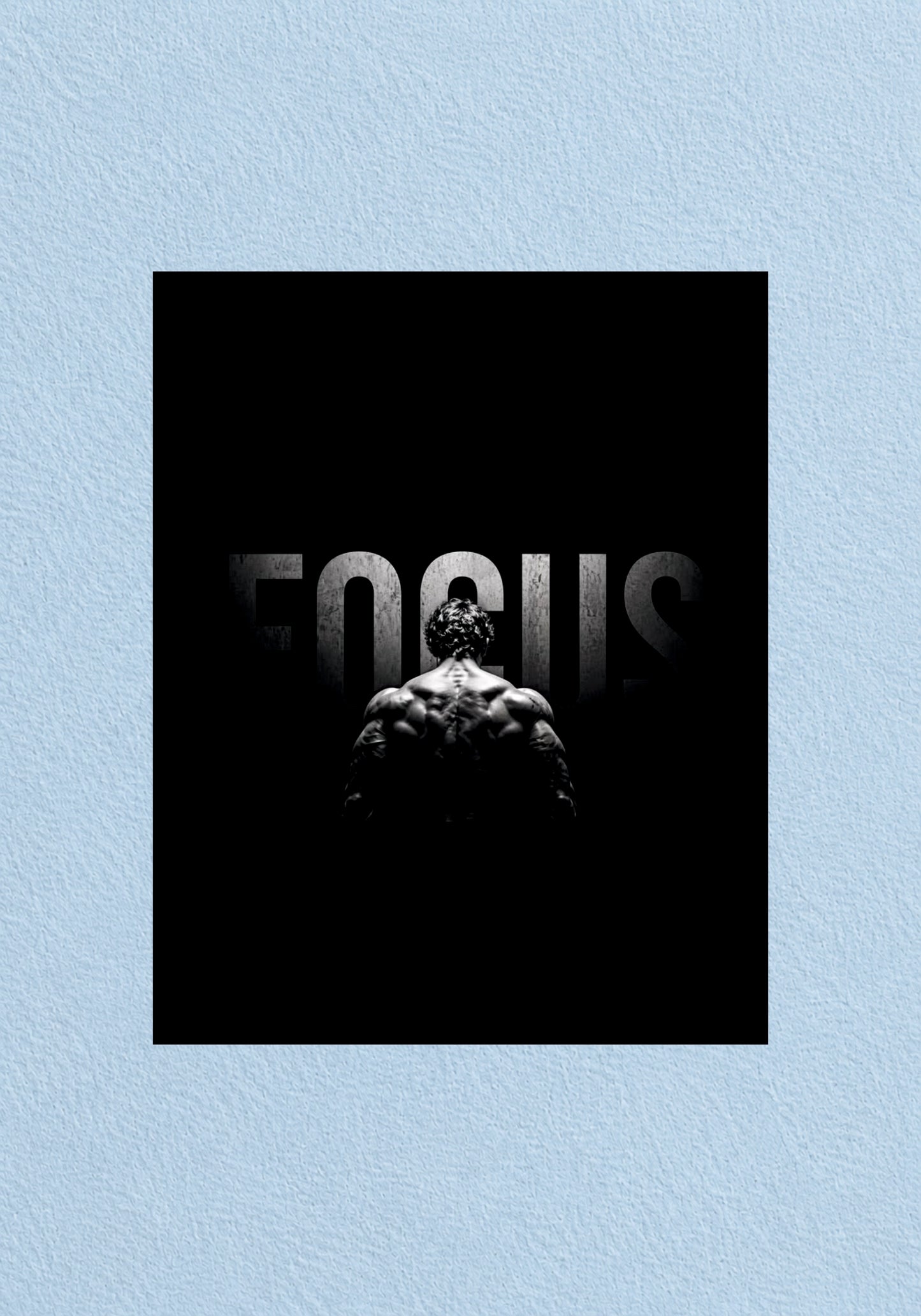 Focus Bodybuilder Poster | Aesthetic Wall Poster