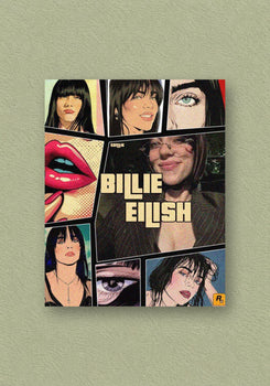 Billie Eilish | Pop Comic Music Poster – POSTERDRIP