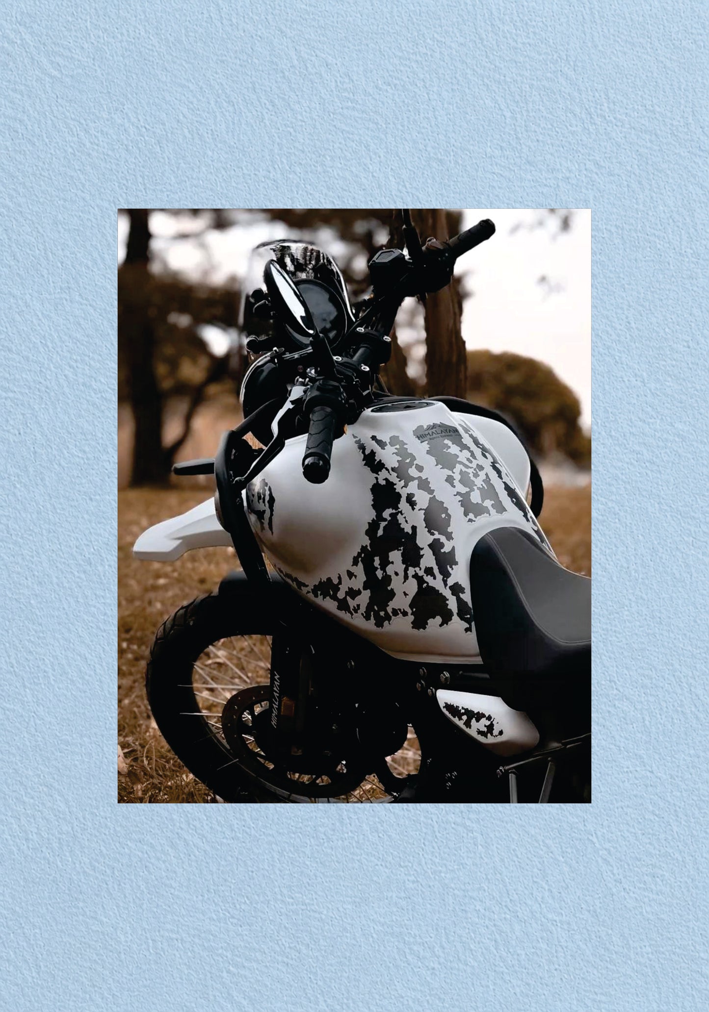 Royal Enfield Himalayan Camo Close-Up Poster