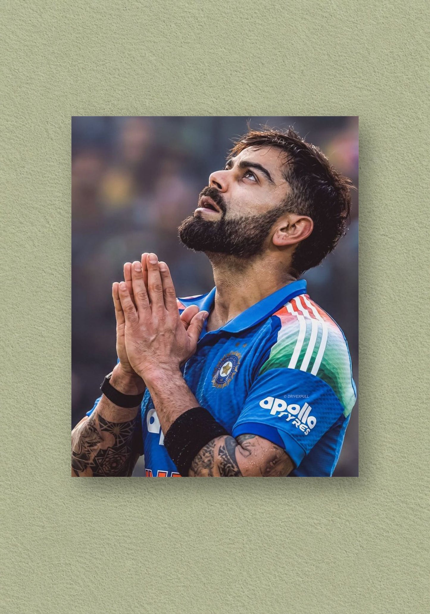King Virat Kohli | Captain's Prayer Cricket Poster – POSTERDRIP