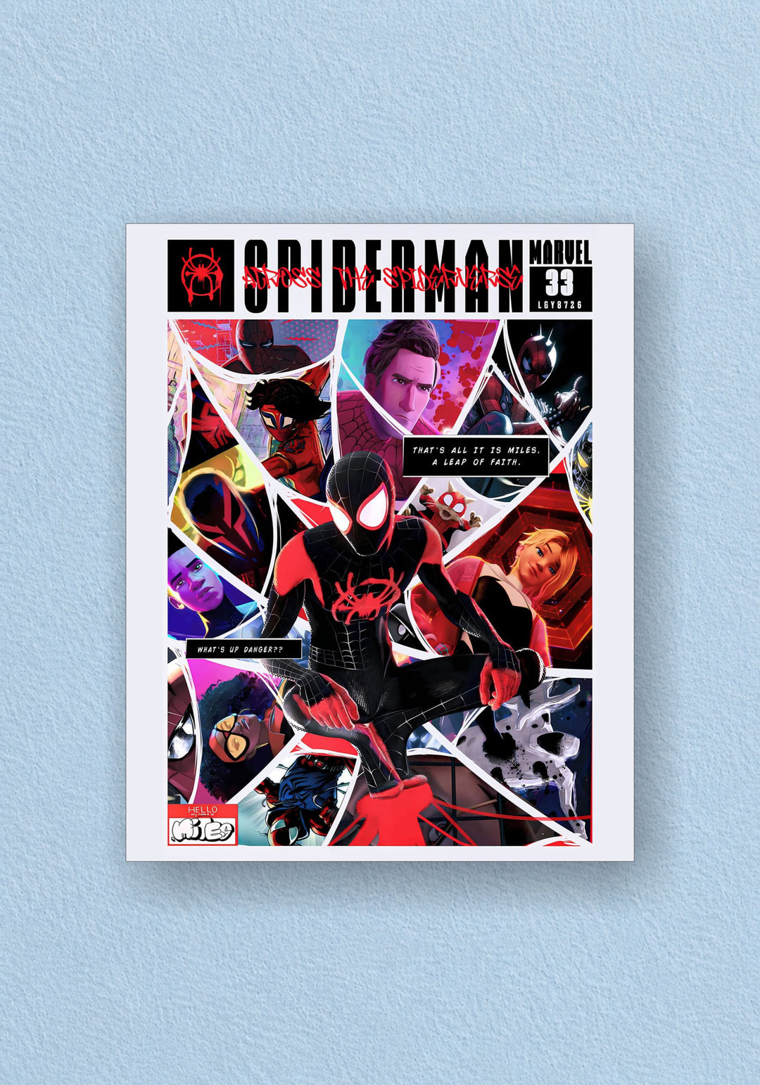 Spider-Verse Leap of Faith Poster | Marvel Wall Art