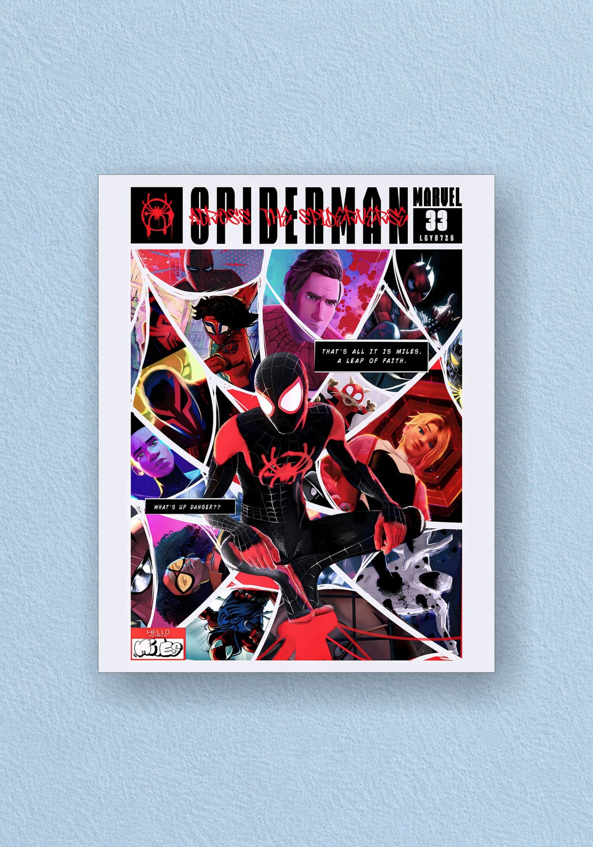 Spider-Verse Leap of Faith Poster | Marvel Wall Art