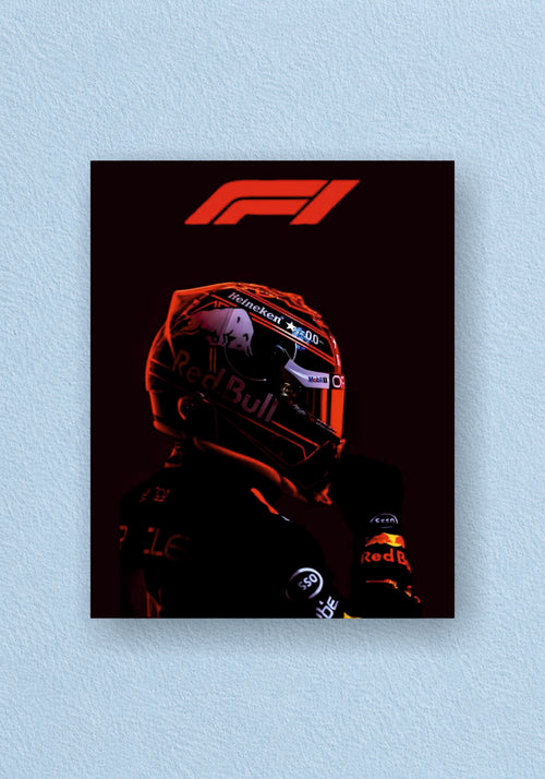 F1 Red Bull Helmet Poster | Racing Wall Poster