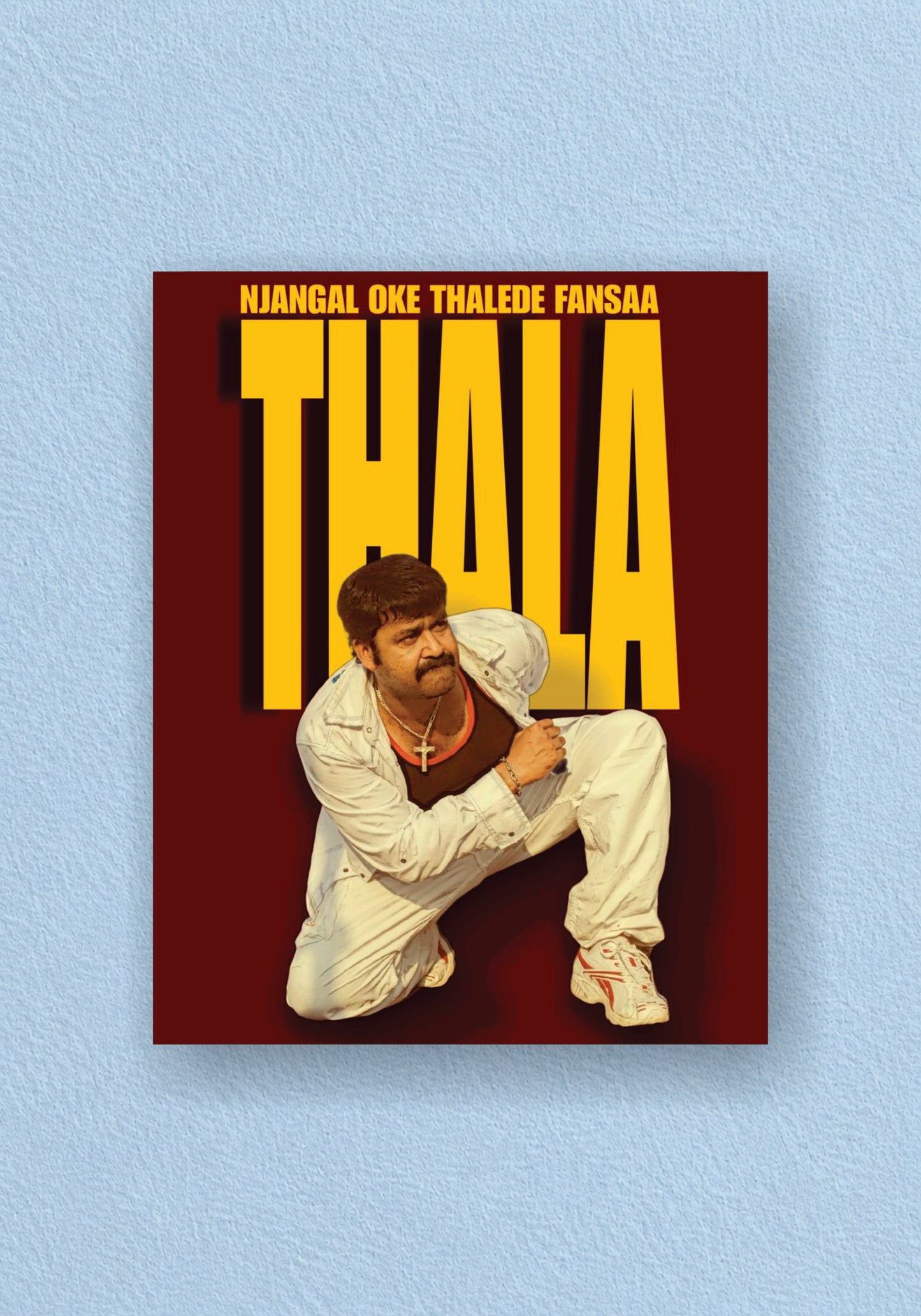 Mohan lal - Thala Bold Typography Movie Poster