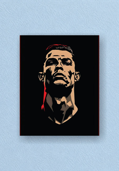 CR7 Geometric Art Portrait Poster