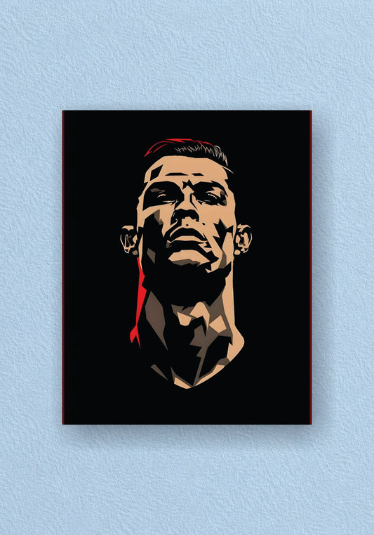 CR7 Geometric Art Portrait Poster