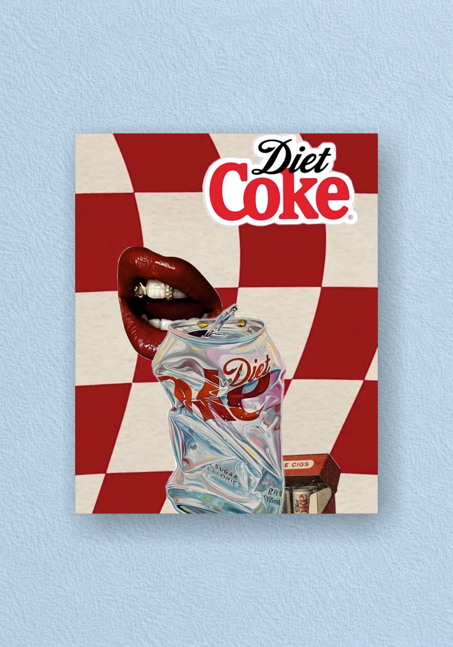 Diet Coke Lips Poster | Aesthetic Wall Poster