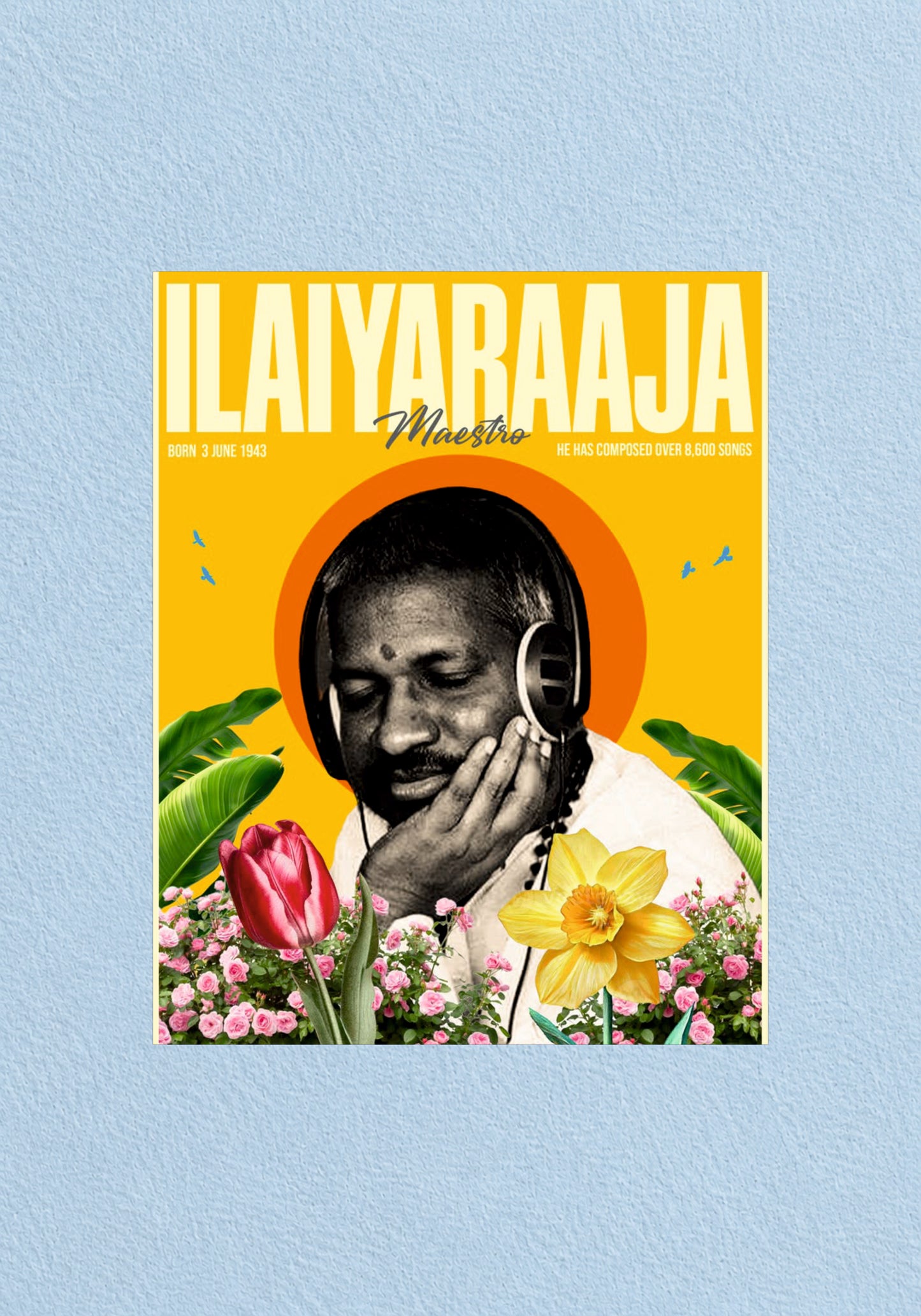 Ilaiyaraaja Maestro Poster | Tamil Cinema Wall Poster