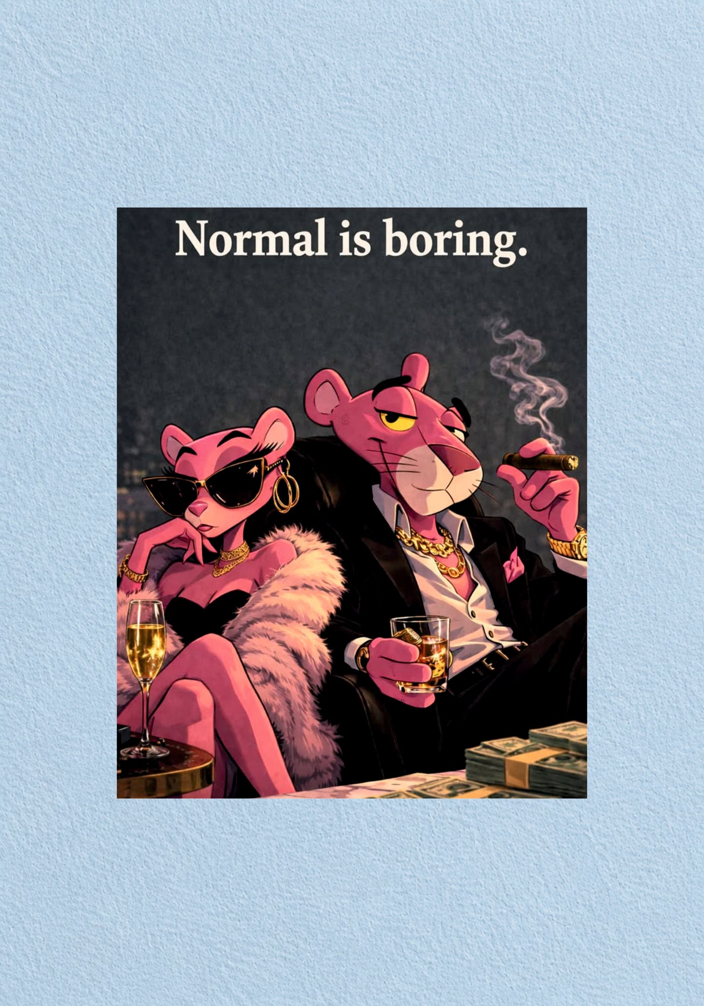 Normal Is Boring Poster | Aesthetic Wall Poster