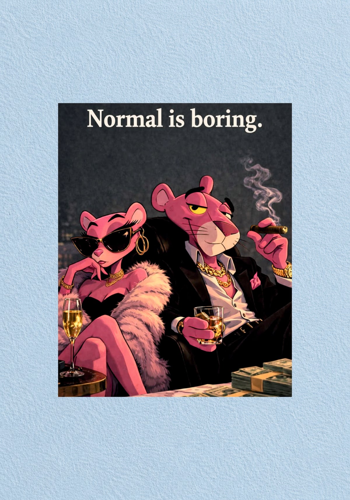 Normal Is Boring Poster | Aesthetic Wall Poster