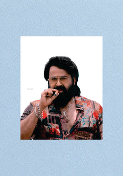 Mohanlal Floral Shirt Villain Candid Poster