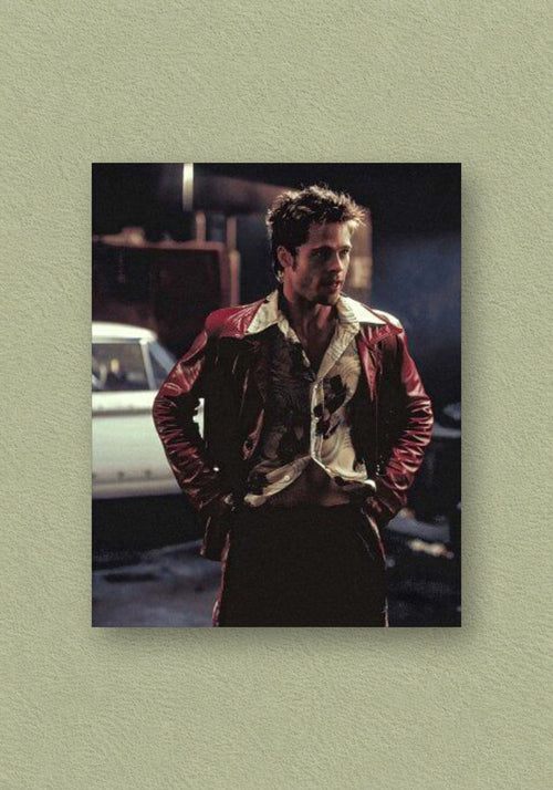 Brad Pitt | Fight Club | Retro Rebel Car Poster – POSTERDRIP