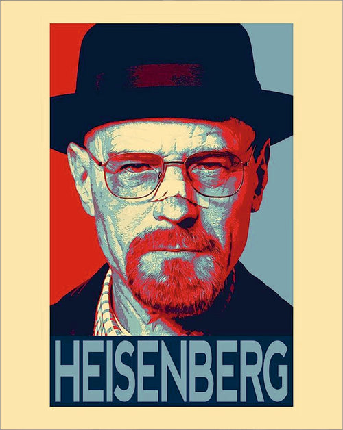 Heisenberg Pop Art Poster | Breaking Bad TV Show Wall Art