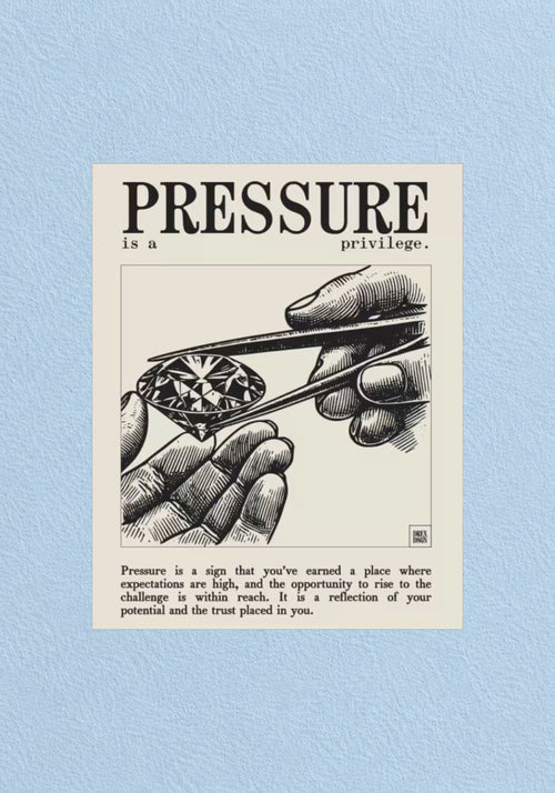 Pressure Poster | Motivational Wall Art