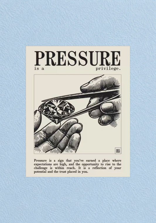 Pressure Poster | Motivational Wall Art