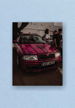Pink Skoda Octavia Streetmeet Poster