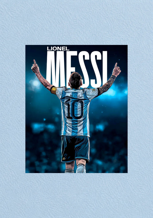 Lionel Messi Celebration Poster | Football Wall Art