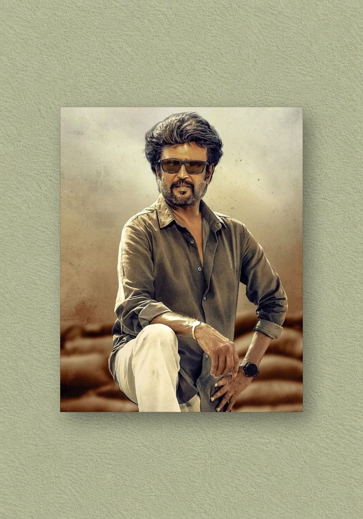 Super Star Rajinikanth | Jailer Movie | Outdoor Seated Candid Poster – POSTERDRIP