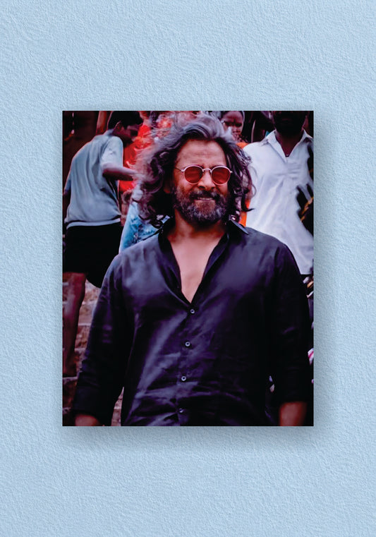 Chiyaan Vikram Long Hair Sunglasses Candid Poster Mahaan