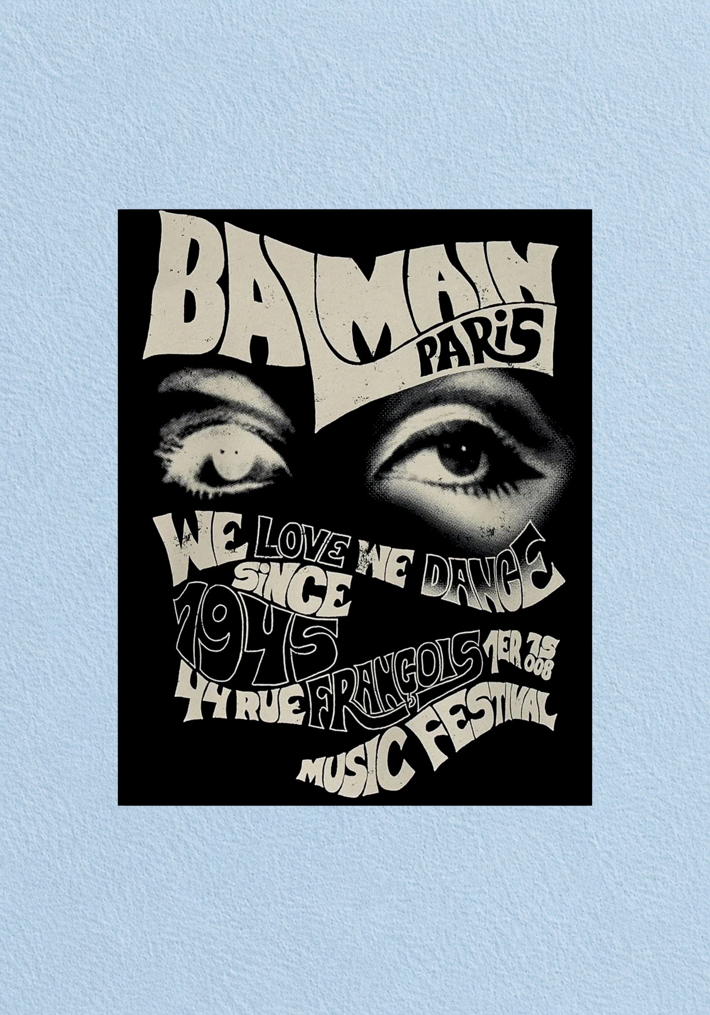 Balmain Paris Festival Poster | Aesthetic Wall Poster