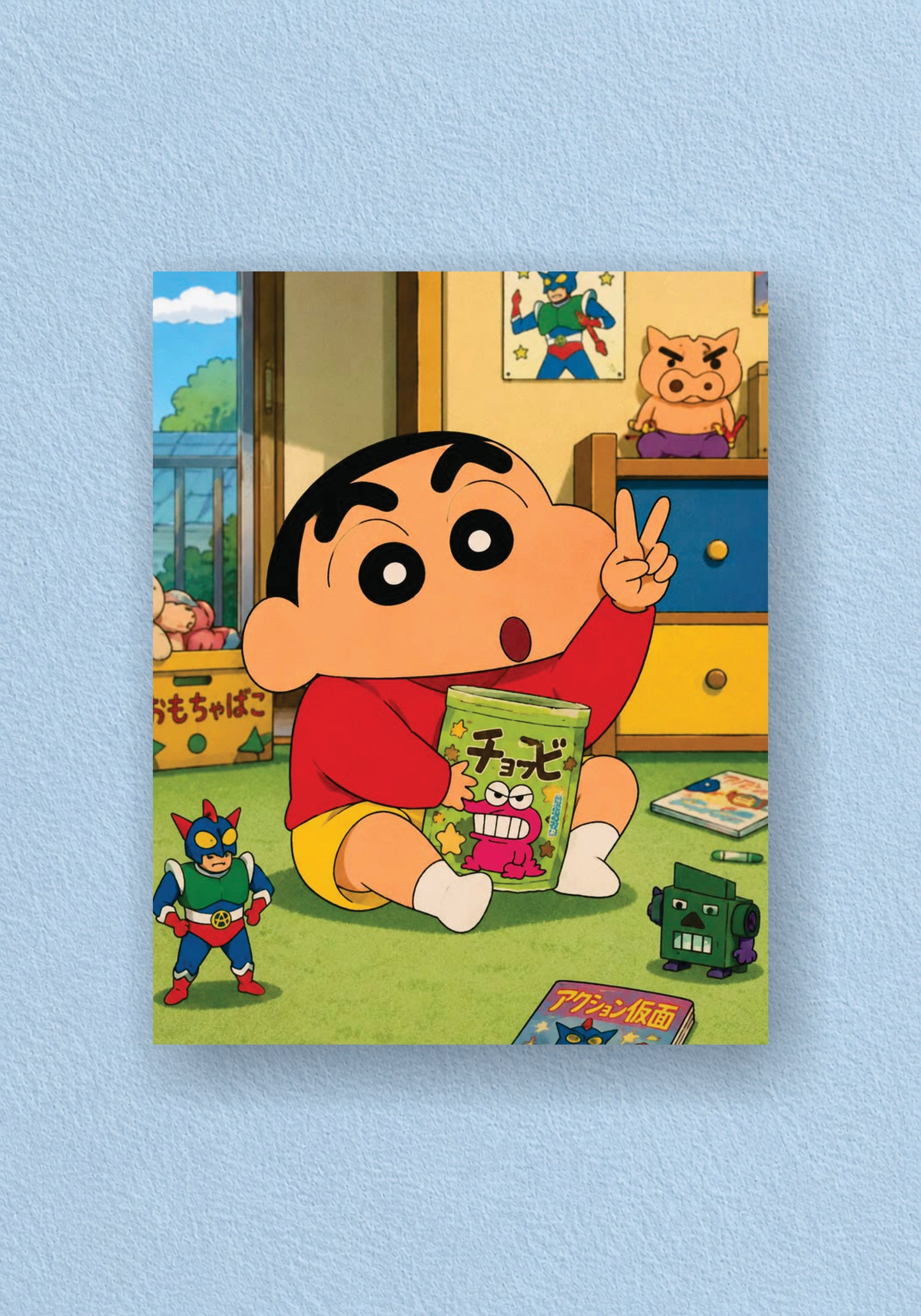 Shinchan Snack Time Toy Room Poster