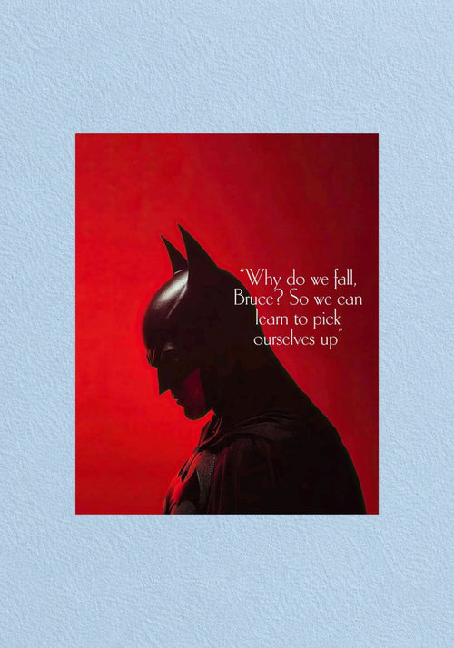 Why Do We Fall Poster | Batman Wall Art