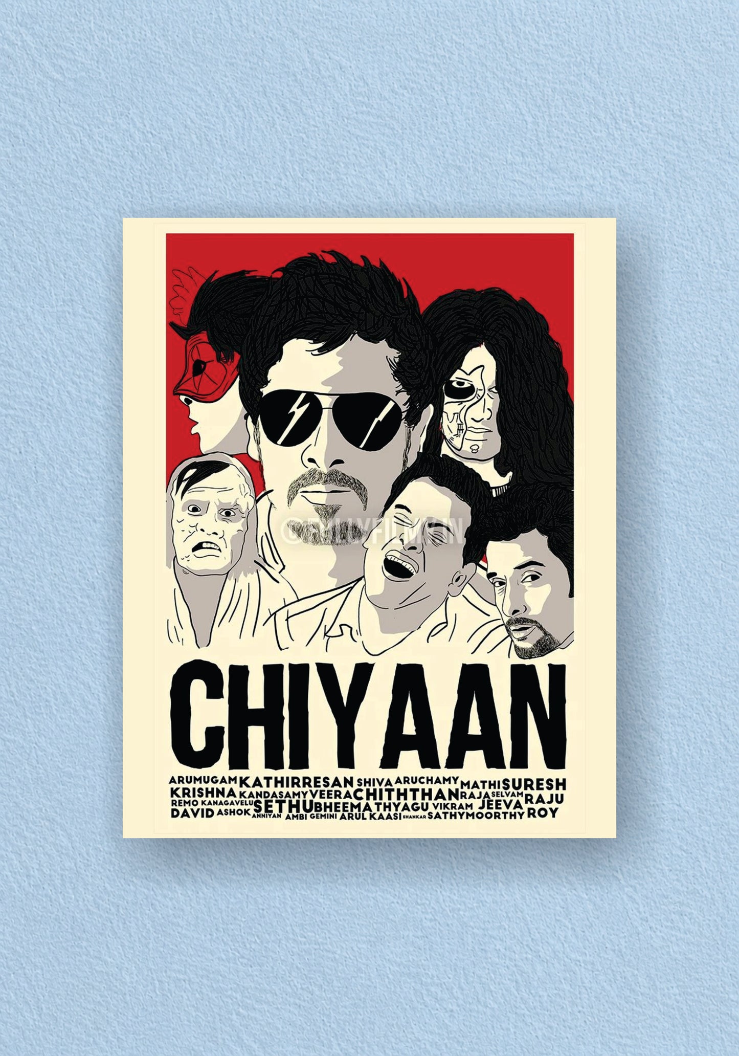 Chiyaan Characters Illustration Poster