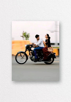 Couple Bike Ride Romance Poster | Aesthetic Wall Art