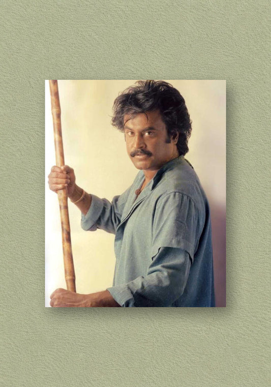 Super Star Rajinikanth | Traditional Stick Candid Poster – POSTERDRIP