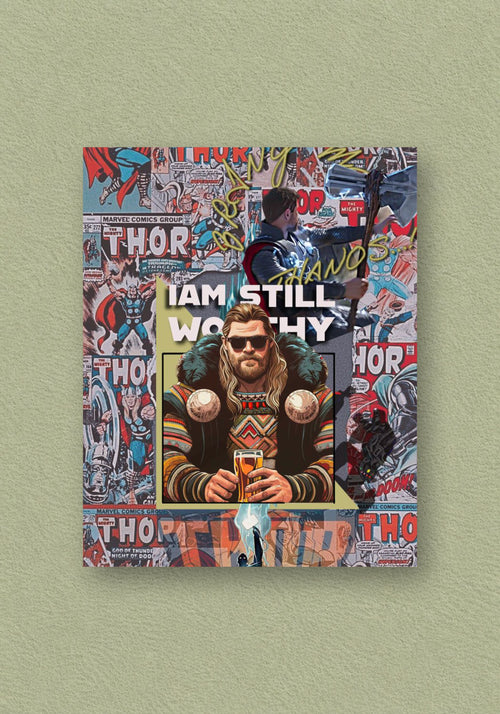 Thunder Thor Marvel | Still Worthy Comic Collage Poster – POSTERDRIP