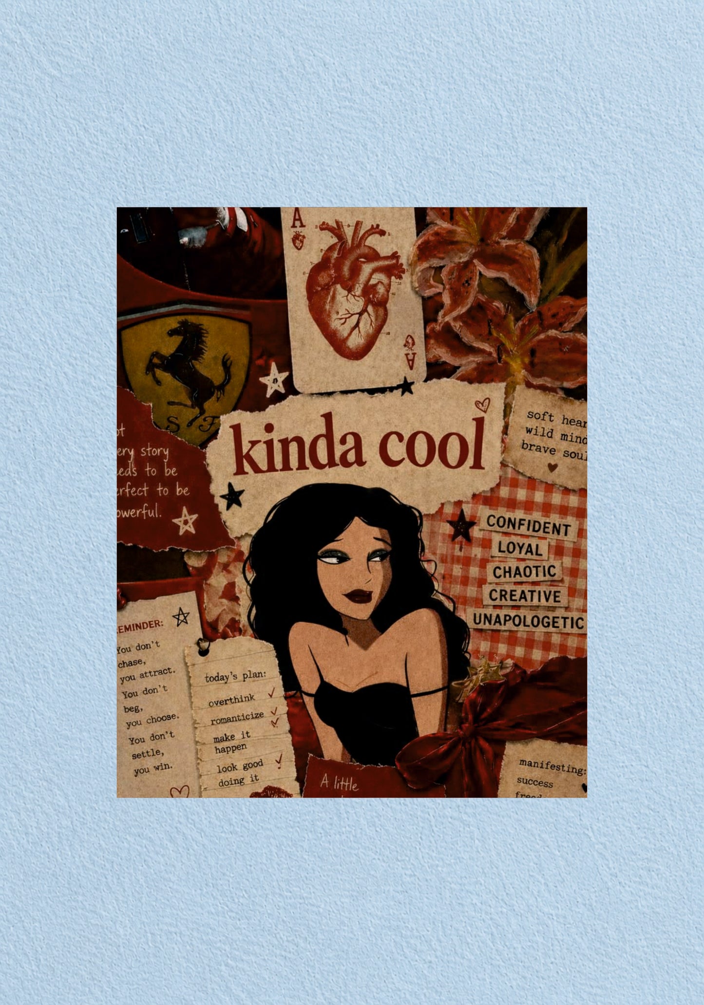 Kinda Cool Collage Poster | Aesthetic