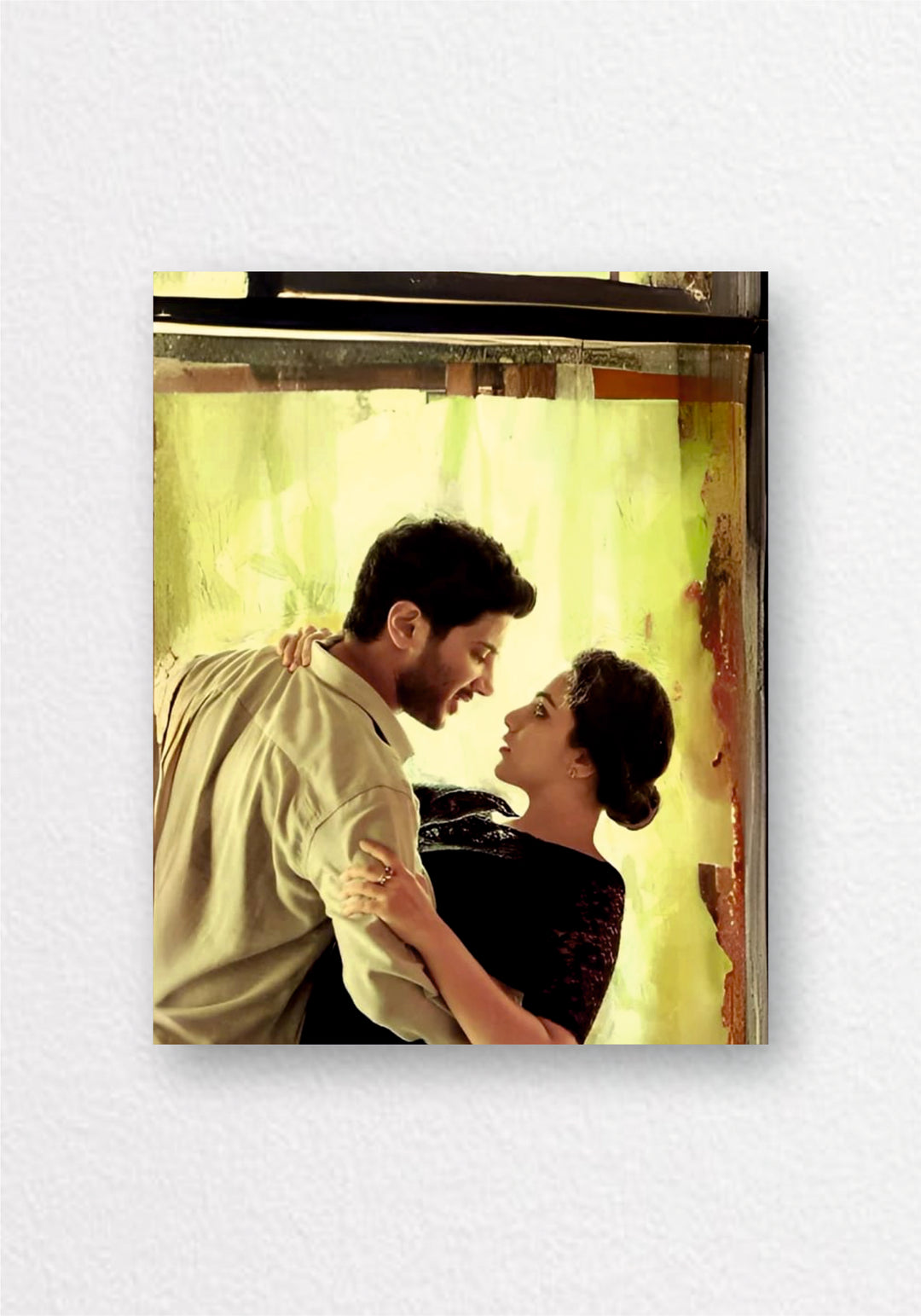 Ok Kanamani | Movie Golden Hour Couple Window Poster | Romantic Aesthetic Wall Art