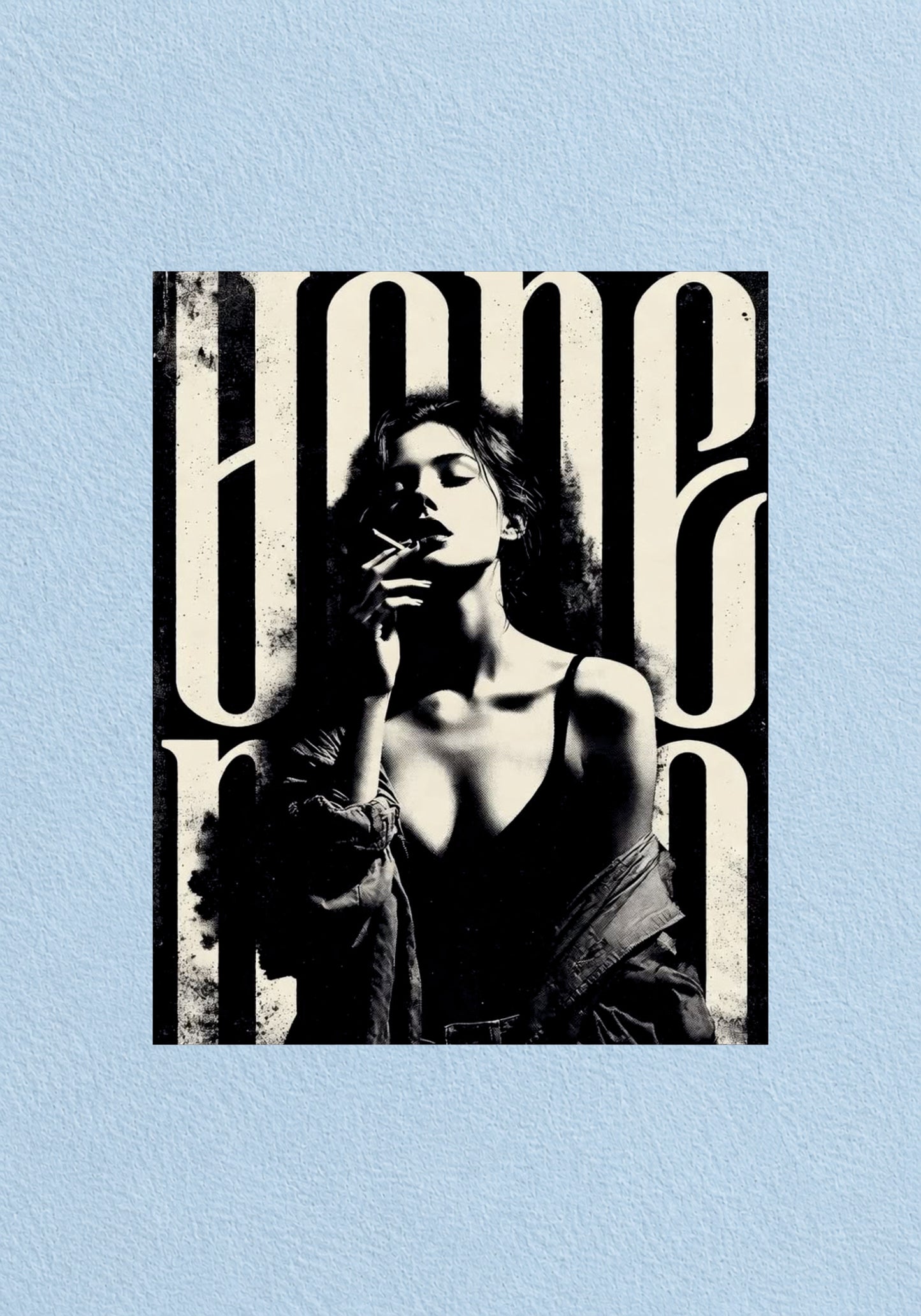 Gone Typography Portrait Poster | Aesthetic Wall Art