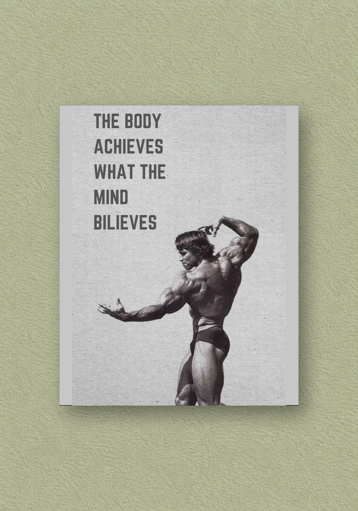 Mind Believes Bodybuilder Poster – POSTERDRIP