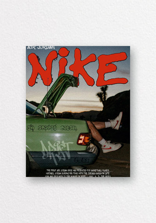 Nike Retro Sneaker Poster | Streetwear Aesthetic Wall Art