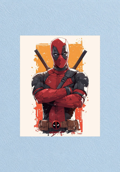 Deadpool Sketch Poster | Marvel Wall Art