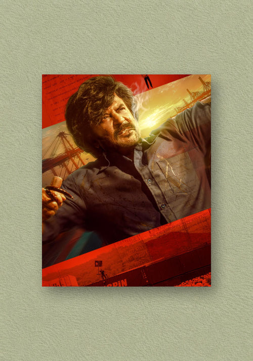 Rajinikanth Coolie Fiery Action Poster – POSTERDRIP