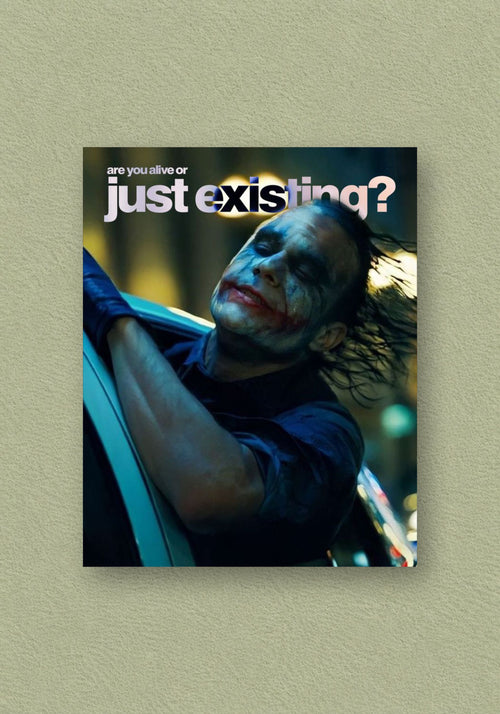 Joker Movie | Just Existing Villain Poster – POSTERDRIP