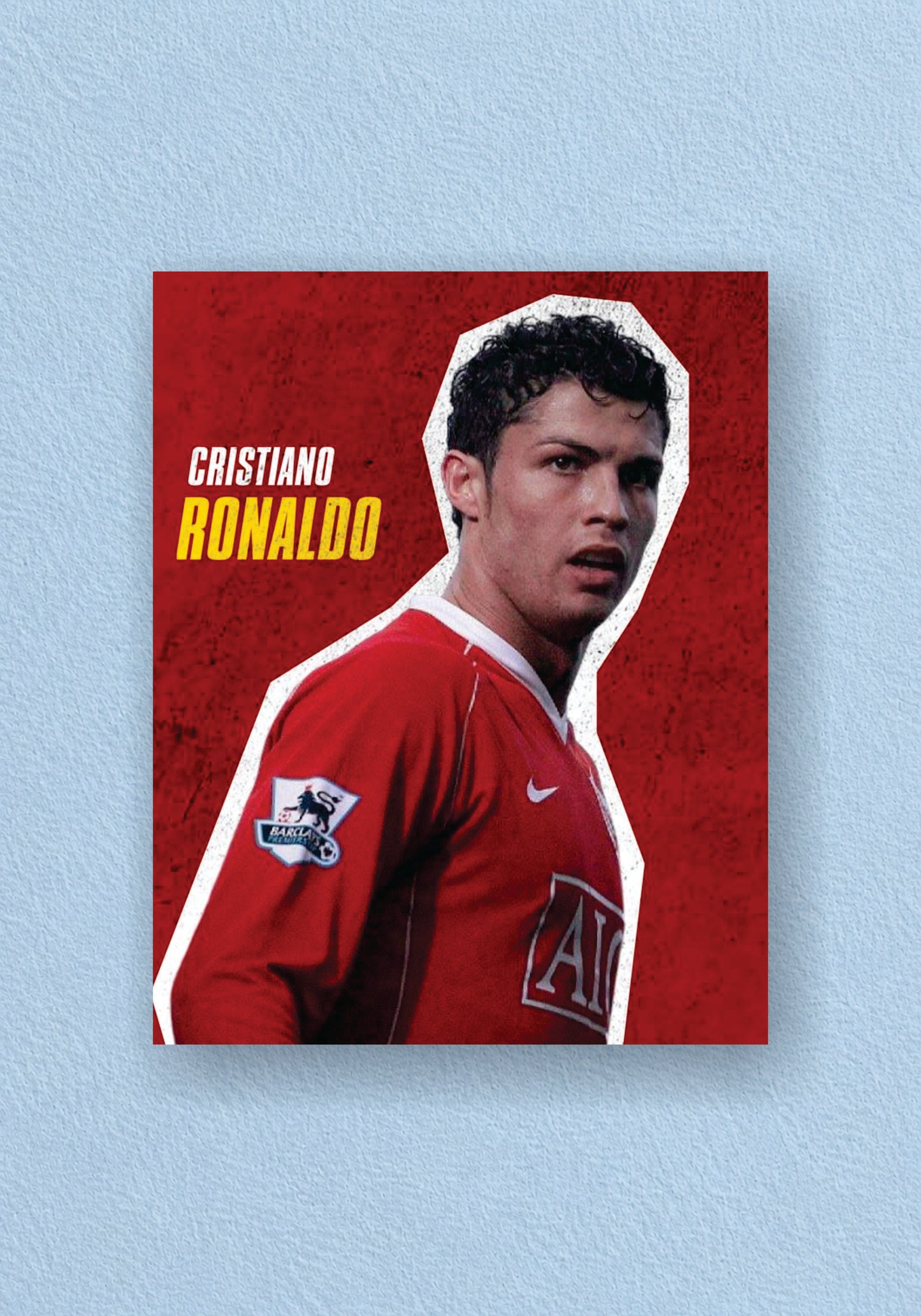 Young Ronaldo Portrait Poster