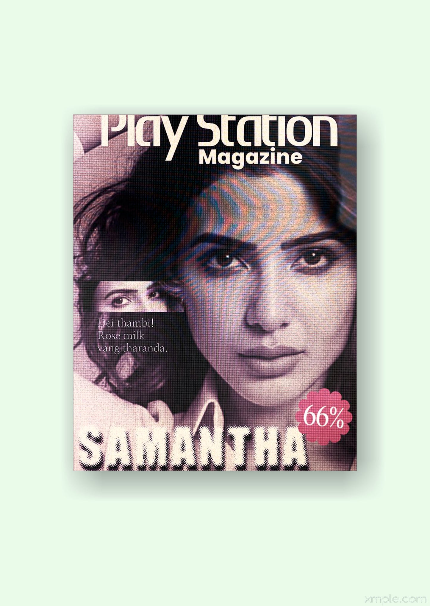 Samantha PlayStation Magazine Retro Gaming Poster