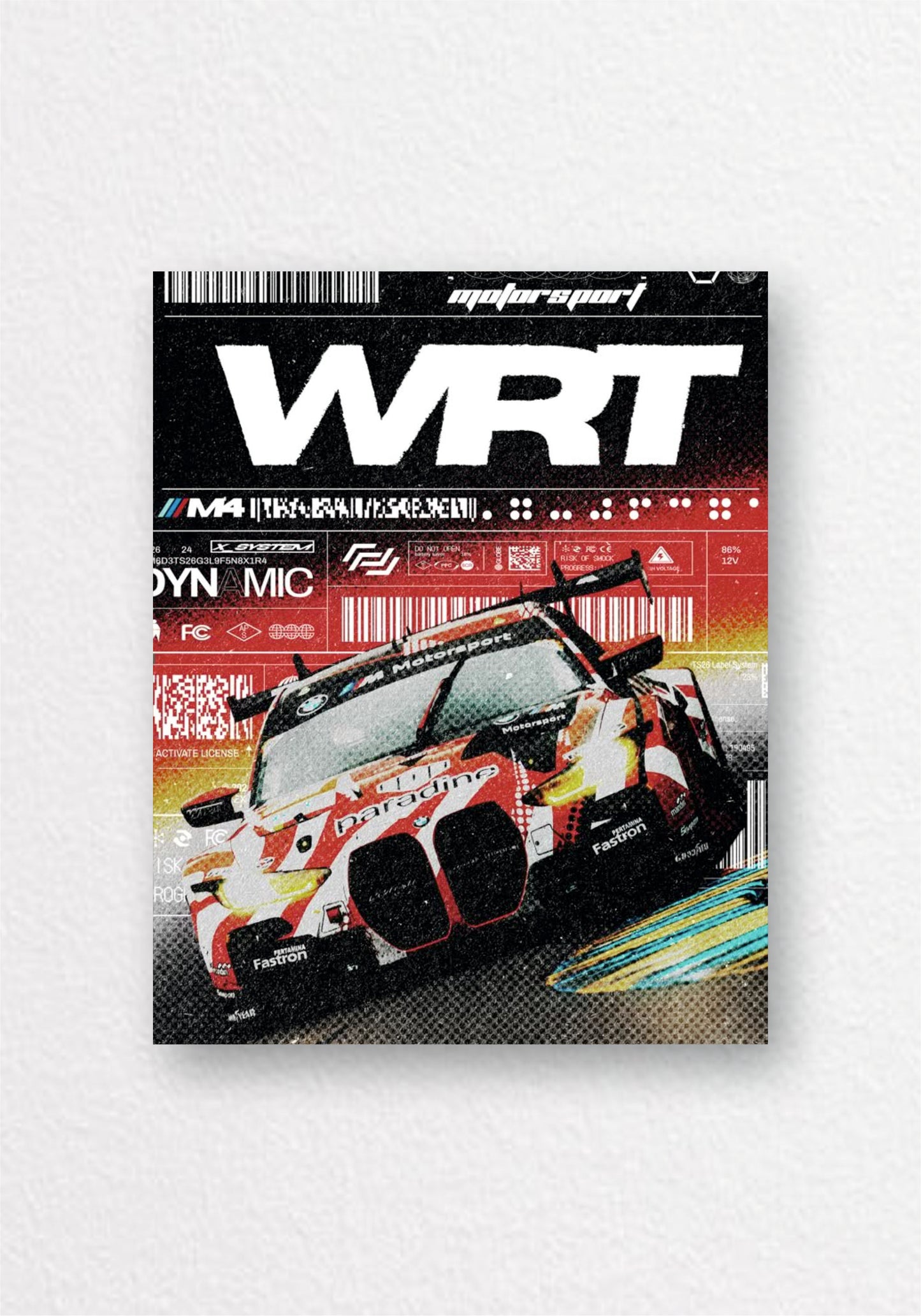 WRT Race Car Poster | Motorsport Aesthetic Wall Art