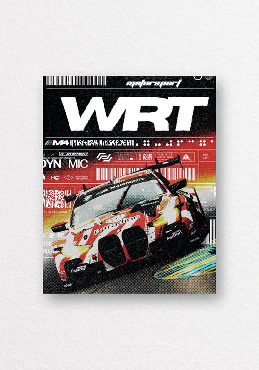 WRT Race Car Poster | Motorsport Aesthetic Wall Art