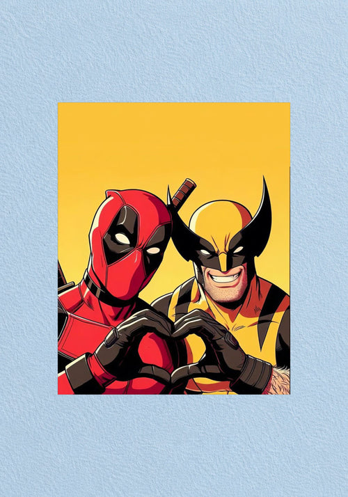 Deadpool & Wolverine Duo Poster | Marvel Wall Art