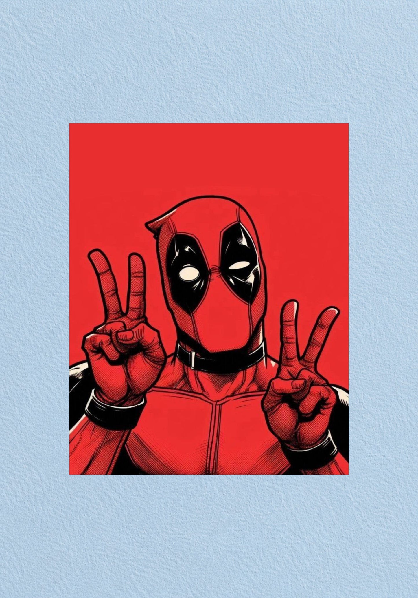 Deadpool Peace Sign Poster | Marvel Wall Art