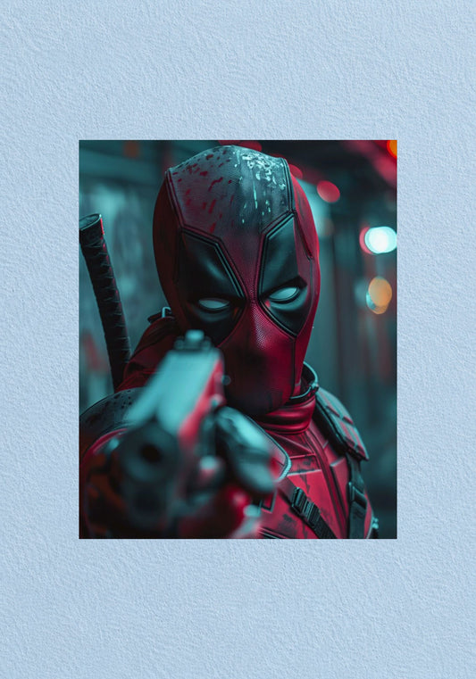 Deadpool Close-Up Poster | Marvel Wall Art