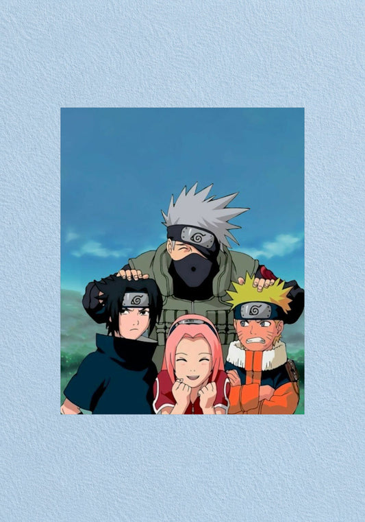 Team 7 Poster | Naruto Anime Wall Art