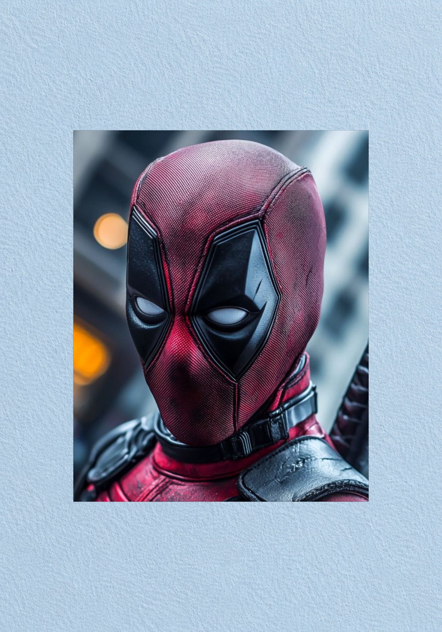 Deadpool Neon Glow Poster | Marvel Wall Art