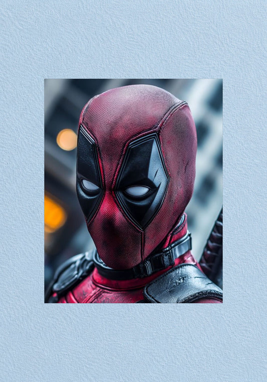 Deadpool Neon Glow Poster | Marvel Wall Art