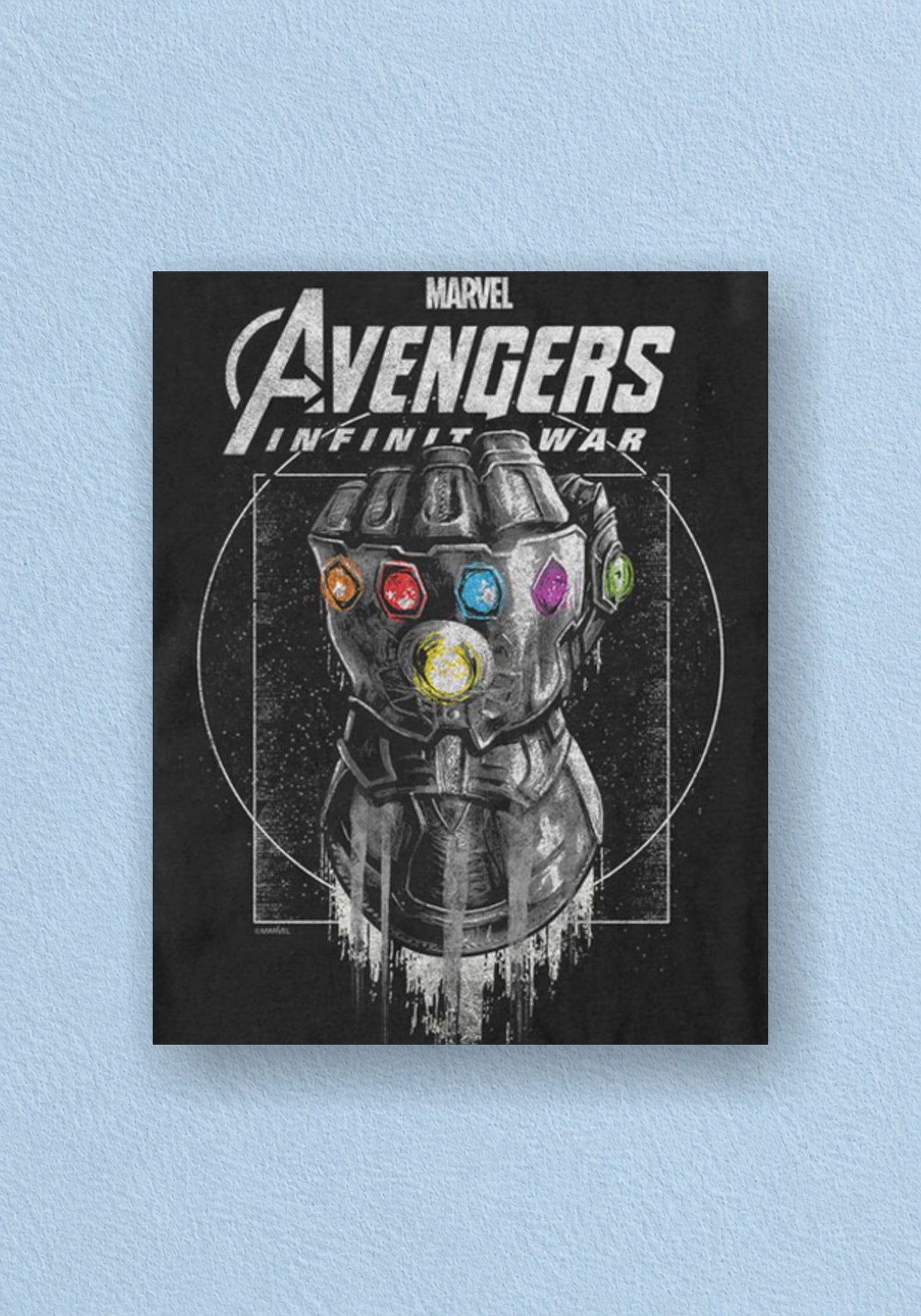 Avengers Infinity Gauntlet Minimalist Poster | Marvel Wall Art